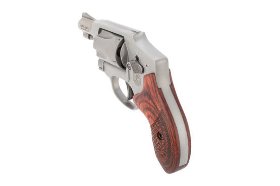 Smith & Wesson 642 double action revolver is chambered in 38 special